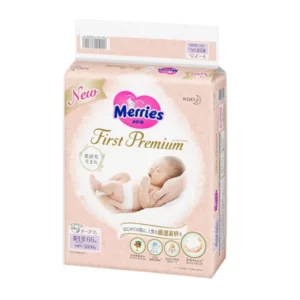 MERRIES First Premium sauskelnės, NB, 0-5 kg, 60vnt.