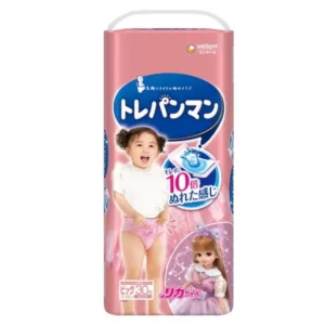 Japoniškos MOONY sauskelnės-kelnaitės pratintis ant puoduko, XL, 12-22 kg, mergaitėms, 30 vnt.